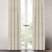 The Twillery Co.® Mullen Solid Room Darkening Rod Pocket Single Curtain Panel Polyester/Linen in White | 84 H x 50 W in | Wayfair