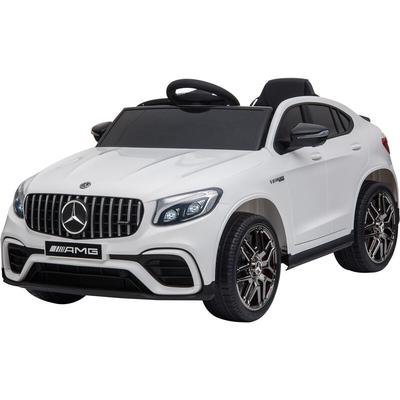 HOMCOM Kinderfahrzeug 12V Mercedes-Benz AMG GLC63S COUPE lizenzierter Elektroauto mit Fernbedienung Image