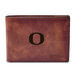 Men's Fossil Brown Oregon Ducks Derrick Front Pocket Leather Bi-Fold Wallet