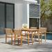 Chesapeake Outdoor Natural 5-Piece Wood Dining Set