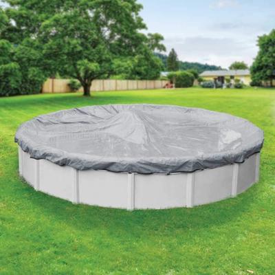Pool Mate 20-Year Premium Dove Gray Winter Cover for Round Above-Ground Swimming Pools