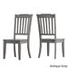 Eleanor Oak Round Solid Wood Top 3-piece Slat Back Dining Set by iNSPIRE Q Classic