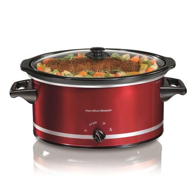 Hamilton Beach 8-quart Red Oval Slow Cooker