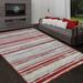 Allstar Modern Accent Rug with Diminished Line design