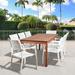 Amazonia John 9 Piece Rectangular Eucalyptus Patio Dining Set