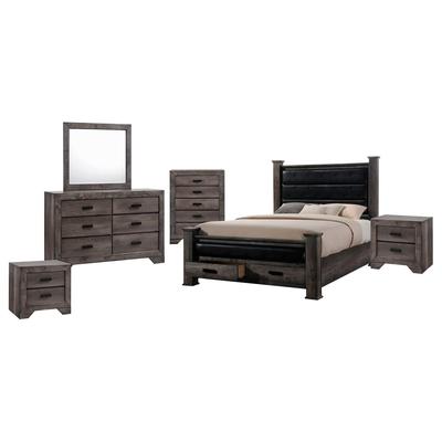 Picket House Furnishings Grayson King Storage Poster 6PC Bedroom Set