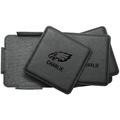 Philadelphia Eagles 4-Pack Personalized Leather Coaster Set