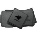 Carolina Panthers 4-Pack Personalized Leather Coaster Set