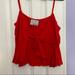 Anthropologie Tops | Chloe Oliver Red Tie Front Top | Color: Red | Size: M