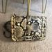 Rebecca Minkoff Bags | Love Snakeskin Crossbody Bag | Color: Black/Green | Size: 8” X 6” X 2”