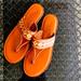 American Eagle Outfitters Shoes | Ae Women’s Sandals | Color: Orange/Tan | Size: 7