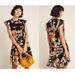 Anthropologie Dresses | Martha Mock Neck Tunic By Daniel Rainn Sz L | Color: Black/Green | Size: L