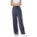 Plus Size Women's Sport Knit Straight Leg Pant by Woman Within in Heather Navy (Size 5X)