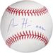 Aaron Hicks Baltimore Orioles Autographed Baseball with "A-A Ron" Inscription