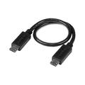 Startech 8in USB OTG Cable - Micro USB to Micro USB - M/M - USB OTG Adapter - 8 inch - USB for Tablet Smartphone - 8 - 1 x Male Micro USB - 1 x Male Micro USB - Black