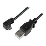 StarTech.com 1m 3 ft Right Angle Micro-USB Charge-and-Sync Cable M/M - USB 2.0 A to Micro-USB - 28/24 AWG