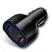 48W 3-Port Adaptive Fast Dual USB Car DC Charger w Type-C Port Quick Charge Port w Smart Detect Ultra Compact Black Compatible With Motorola Moto G7 Power Play - Nokia 3.1 Plus