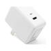 RND Fast (3A) USB Type-C (USB-C) Wall Charger for Google (Pixel/Pixel XL) HTC 10 LG (G5 G6 V20) Nexus (5X/6P) OnePlus (2/3) Samsung Galaxy (S8 S8 Plus) and all Type C devices (white)