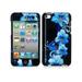 Design Crystal Hard Case for Apple iPod Touch 4th Gen - Blue Flower