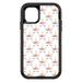 DistinctInk Custom SKIN / DECAL compatible with OtterBox Defender for iPhone 11 Pro MAX (6.5 Screen) - Pastel Unicorn Pattern - White Pink Black