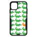 DistinctInk Custom SKIN / DECAL compatible with OtterBox Commuter for iPhone 11 (6.1 Screen) - Green Orange Blue Alligator Gator - Cartoon Alligators