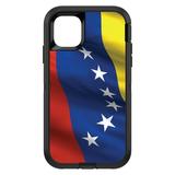 DistinctInk Custom SKIN / DECAL compatible with OtterBox Defender for iPhone 11 Pro (5.8 Screen) - Venezuela Waving Flag Red Blue Yellow - Show Your Love of Venezuela