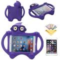 iPad mini 7.9 Case iPad mini 2 Case iPad mini 3 Case iPad mini 4 Kids Case Dteck Shockproof Heavy Duty Kickstand Protective Cover For iPad mini 1 2 3 4 7.9 inch (not fit mini 5) Purple Cartoon