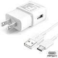 Borz for Samsung USB Type C Cable Fast Charging Cable USB-C Type-C 3.1 Data Sync Charger Cable Cord + Wall Charger for Samsung Galaxy S8 S8 Plus Nexus 5X 6P OnePlus 2 3 LG G5 G6 V20 HTC M10 Google