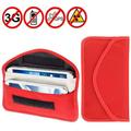 Amzer Anti-radiation Anti-tracking Pouch EMF Protection Anti-spying GPS RFID Signal Blocker upto 6.3 inches - Red