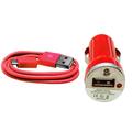 Importer520 Red Mini USB Home Wall + Car Charger + Micro USB Data Sync / Battery Charge Cable For AT&T HTC Vivid