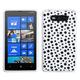 Mybat Black Mixed Polka Dotswhite Candy Skin Cover For Nokia 820 Lumia 820