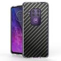 BC AquaFlex Series Shockproof Hybrid Case for Motorola One Zoom One Pro with Atom Cloth - Carbon Fiber