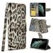 GSA LEOPARD PRINT Wallet For iPhone 11 PRO X & XS (5.8 ) Brown Black