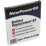 Apple iPhone 6 A1586 Battery Replacement Kit with Tools Video Instructions Extended Life Battery and Full One Year Warranty