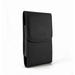 Xiaomi Mi Note 2 Pouch Vertical Leather Case Belt Clip Pouch Holster Sleeve for Xiaomi Mi Note 2 Mi 5s Plus (Fits w/ Otterbox Symmetry/ Commuter / Lifeproof Case On) - Black
