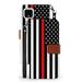 BC Infolio Series Wallet Case for Google Pixel 4 5.7 inch - Thin Red Line Flag