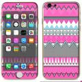 Skin Decal Vinyl Wrap For Apple Iphone 6/6S / Pink Aztec Tribal Chevron