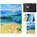 Galaxy Tab S3 9.7 SM-T820 Cases Covers Allytech Slim Fit Folio Style Book Cover Multi Angle Stand Auto Sleep Wake Protective Card Holder Case for Samsung Galaxy Tab S3 9.7 T825 2017 Starfish Sea