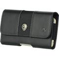 Black4 Horizontal Belt Clip Holster Leather Pouch Case for LG Lancet VW820