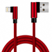 Charger Copper 3Pack 6FT Nylon Braided L Shape Lightning Cable Charging Cord USB Cable Compatible with 11 Pro Xs MAX XR X 8 7 6S 6 Plus SE 5S 5C 5-RED