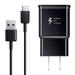 Samsung OEM Adaptive Fast Wall Charger kit with USB Type-C Cable Compatible with Samsung Galaxy S8/S8 Plus/ S9/ S9+/ S10/ S10 Plus/Note 8/ Note 9/ Note 10 Lg G6 G7 G8 ThinQ V30 V40 V50 (Black)