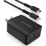 Galvanox Fast Charger for Apple iPhone 11 12 13 Models Includes Apple MFi Certified Cable USB C to Lightning with Rapid Charging PD Wall Plug (Supports Apple iPhone 11/ 12/ 13 Mini Pro and Pro Max)