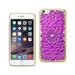 Iphone 6 Plus/ 6s Plus Soft Tpu Case With Sparkling Diamond Sunflower Design In Purple