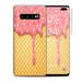 Skin Decal Vinyl Wrap for Samsung Galaxy S10 Plus - decal stickers skins cover - Ice Cream Cone Pink Sprinkles