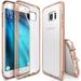 Galaxy S7 Edge Case Ringke [FUSION] Shock Absorption TPU Bumper Drop Protection Clear Hard Case - Rose Gold Crystal