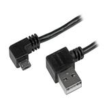 StarTech.com 2m 6 ft Micro-USB Cable with Right-Angled Connectors - M/M - USB A to Micro B Cable