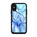 Skin for OtterBox Symmetry Case for iPhone X Skins Decal Vinyl Wrap Stickers Cover - Blue Marble Rocks Glass