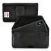 iPhone 11 Pro XS & X Belt Holster Case Black Leather Executive Clip