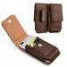 Samsung Galaxy Note 5 Galaxy Note 4 Galaxy Note 3 ~ EXTRA LARGE Vertical / Horizontal Case Cover With Belt Clip Holster - Brown