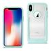 Iphone X Belt Clip Polymer Case In Clear Mint Green